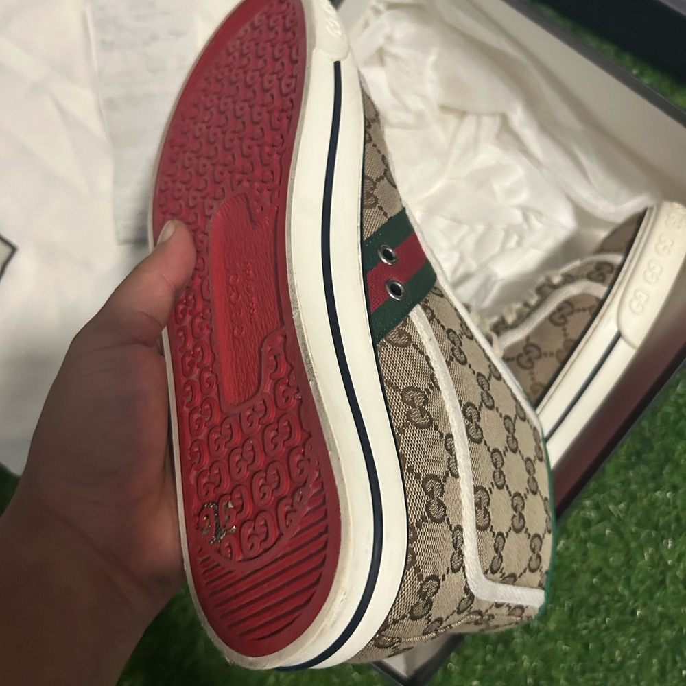 Gucci Tennis 1977 GG Canvas Sneakers Size 11/ Eu 45 | OG All + Receipt - Picture 5 of 8